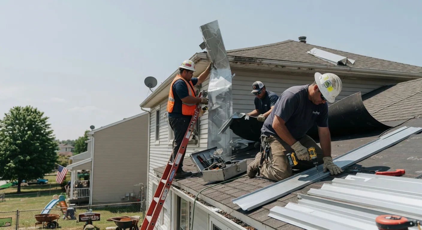 Storm Damage Metal Roof Repair in Falls Village, CT